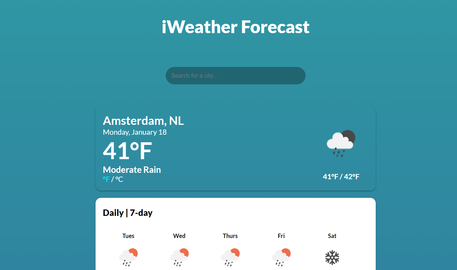 iweather forecast